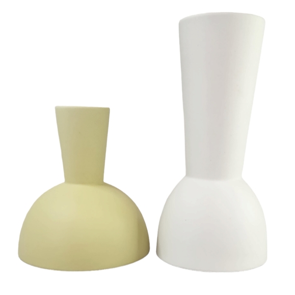 Ceramic Flower Vases Set Of 2. Size 9" 6" - Picture 1 of 8